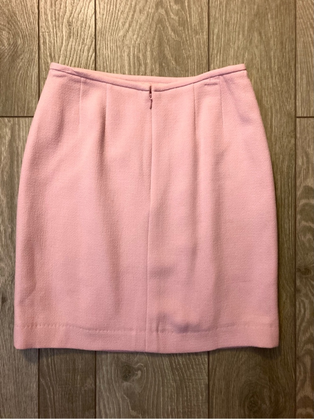 Tahari Pink Double-Breasted Wool Blazer and Skirt Set - Picture 3 of 10
